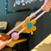 The new Hyuna hair tie features a cute jelly-colored flower hair accessory and a Korean-style girl's hair band and hair band Application Scenario
